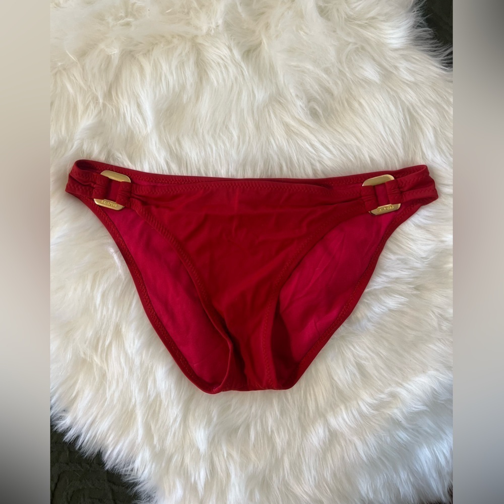 St.John woman’s bikini bottoms color red size 10